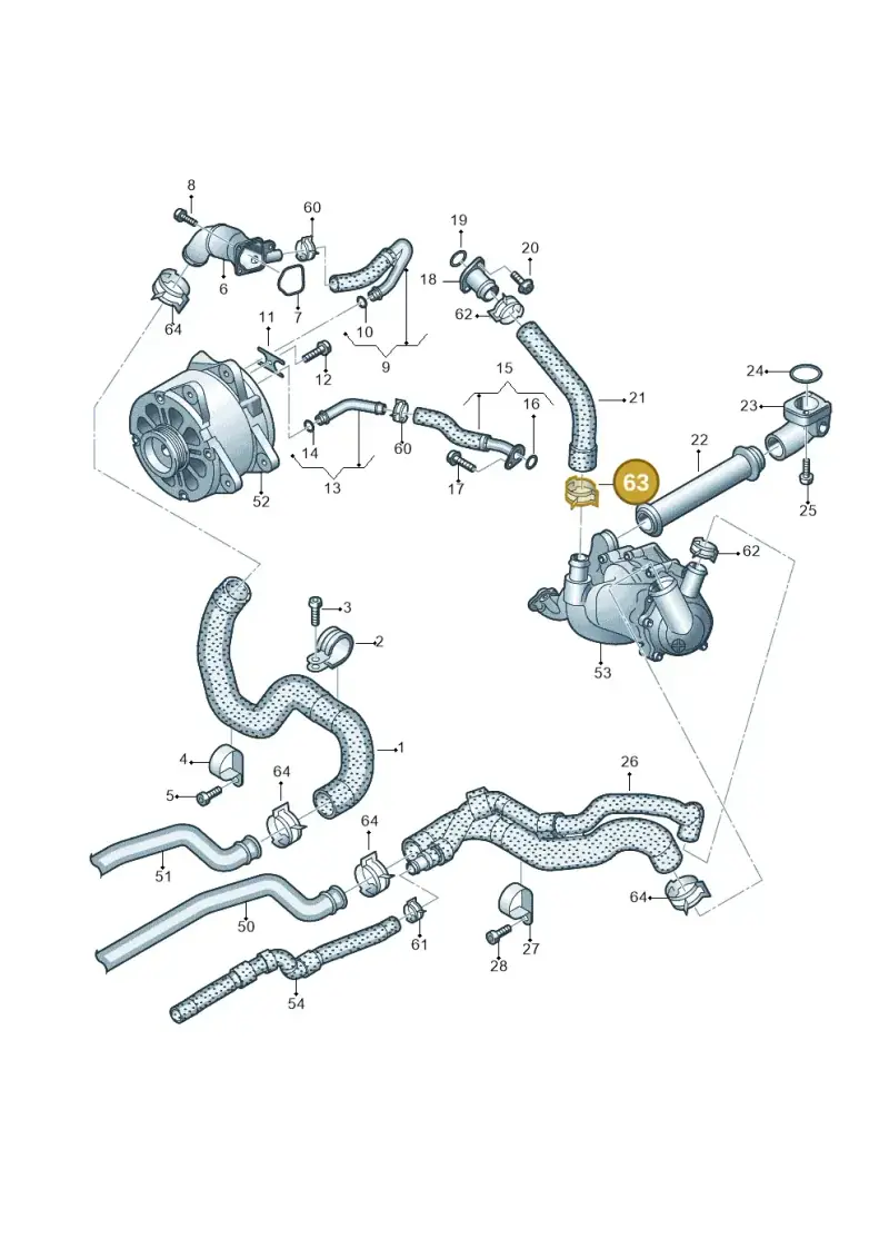 06B145917 — Audi R8 Spyder (2015-2024) diagram 872121300, position 63