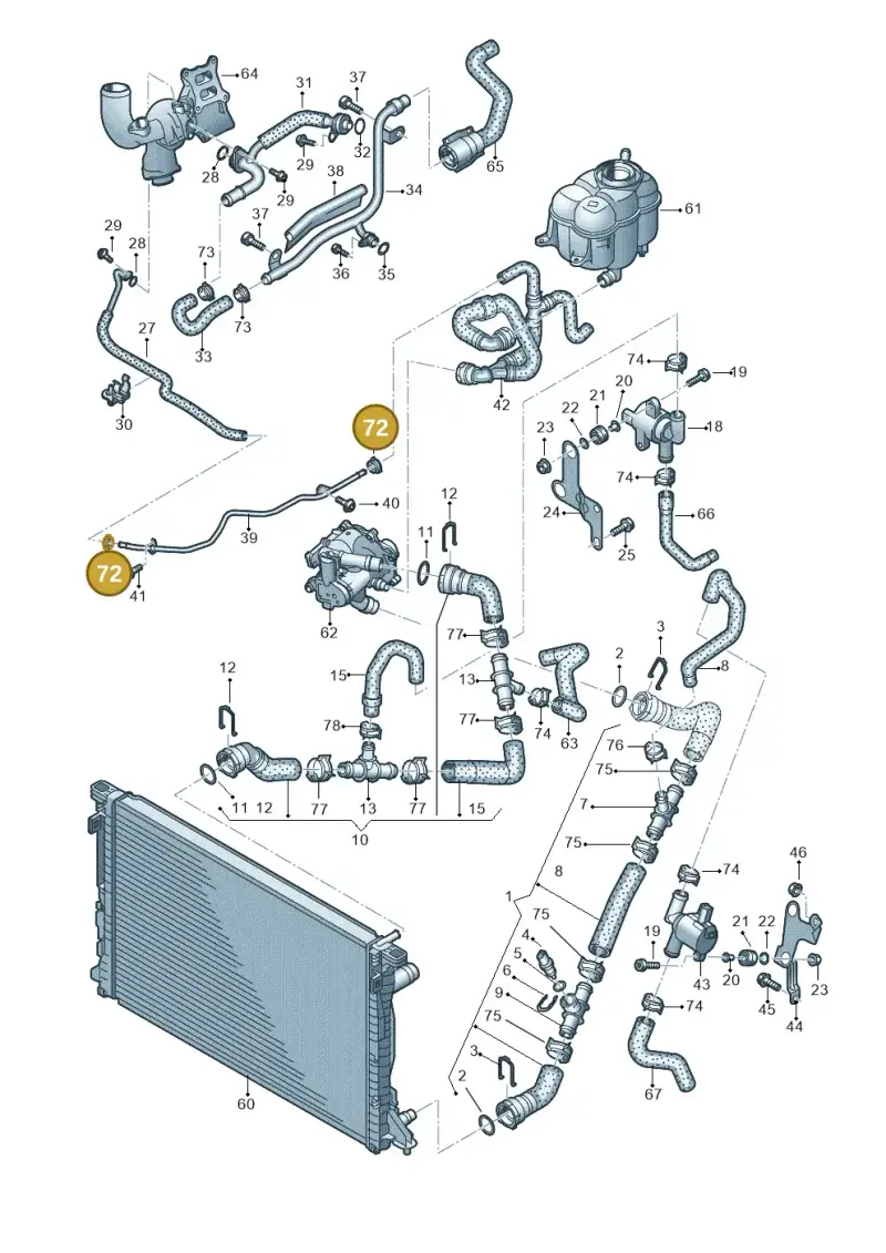 06B145917A — Audi Q8 Quattro 3,0 (2018-) diagram 859121200, position 72