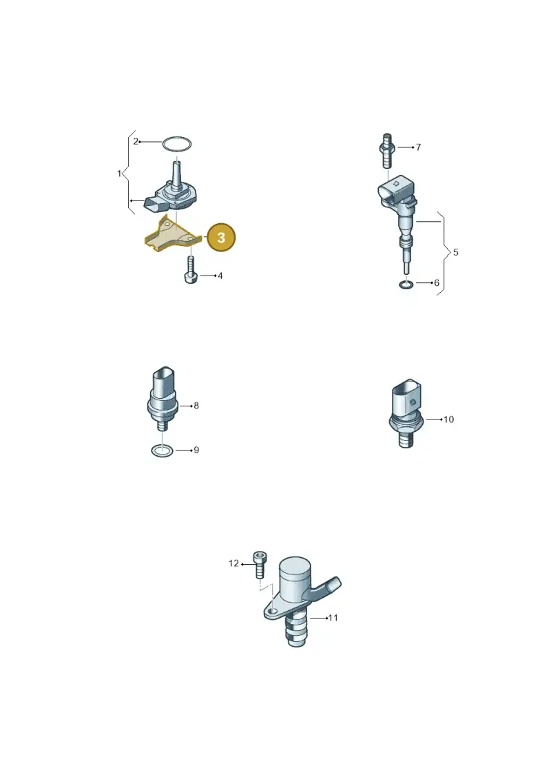 06B907667 — Audi A6 qu. 3.0 tdi (2014-2018) diagram 798919430, position 3