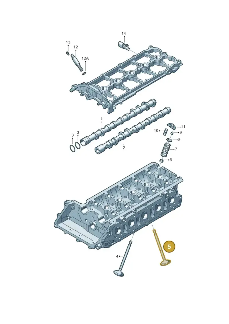 06D109611H — Audi RS3 Sportback (2015-2016) diagram 474109350, position 5