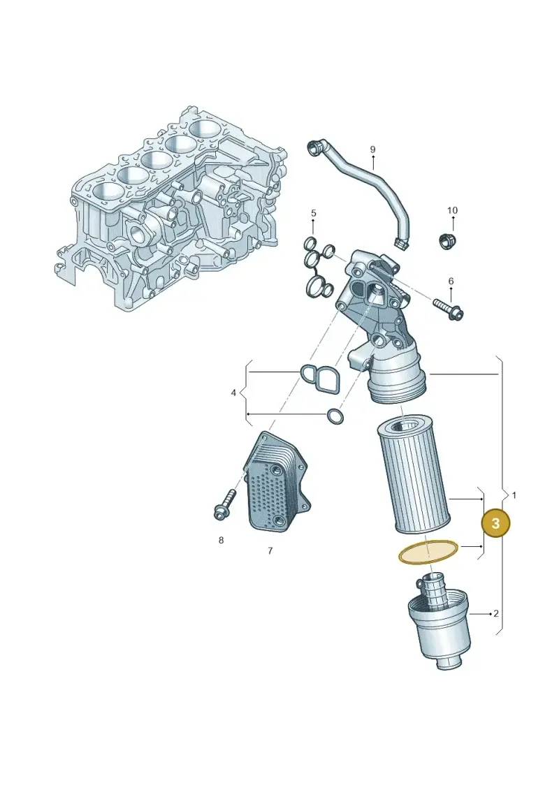 06D115562 — Audi RS3 Sportback (2015-2016) diagram 474115850, position 3
