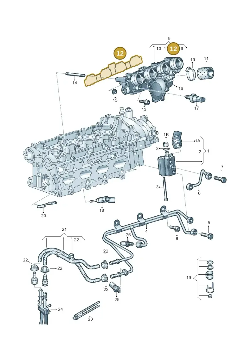 06D129717D — Audi A3/S3/Sportb./qu. 08 (2007-) diagram 412133200, position 12