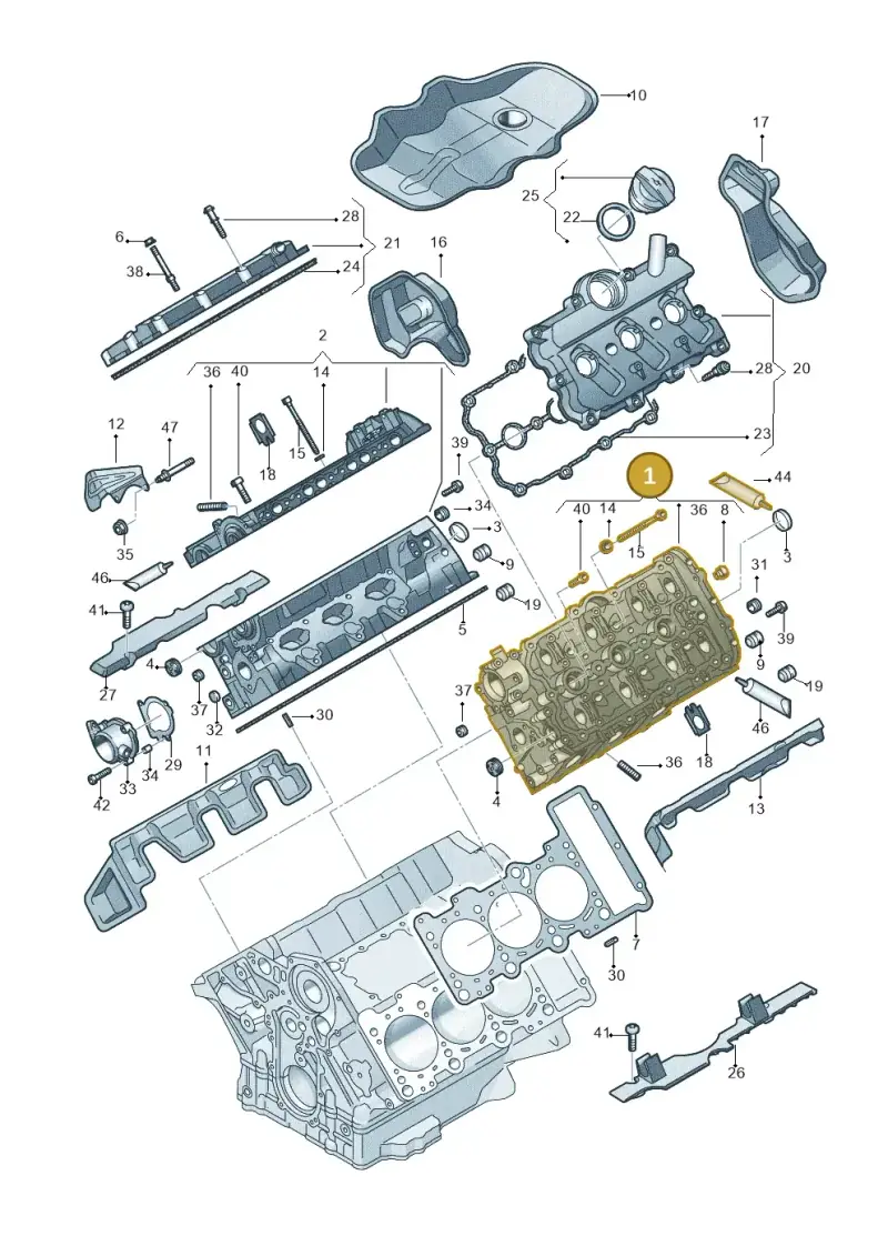 06E103065CX — Audi A5/S5 Coupe       08> (2007-) diagram 711103270, position 1