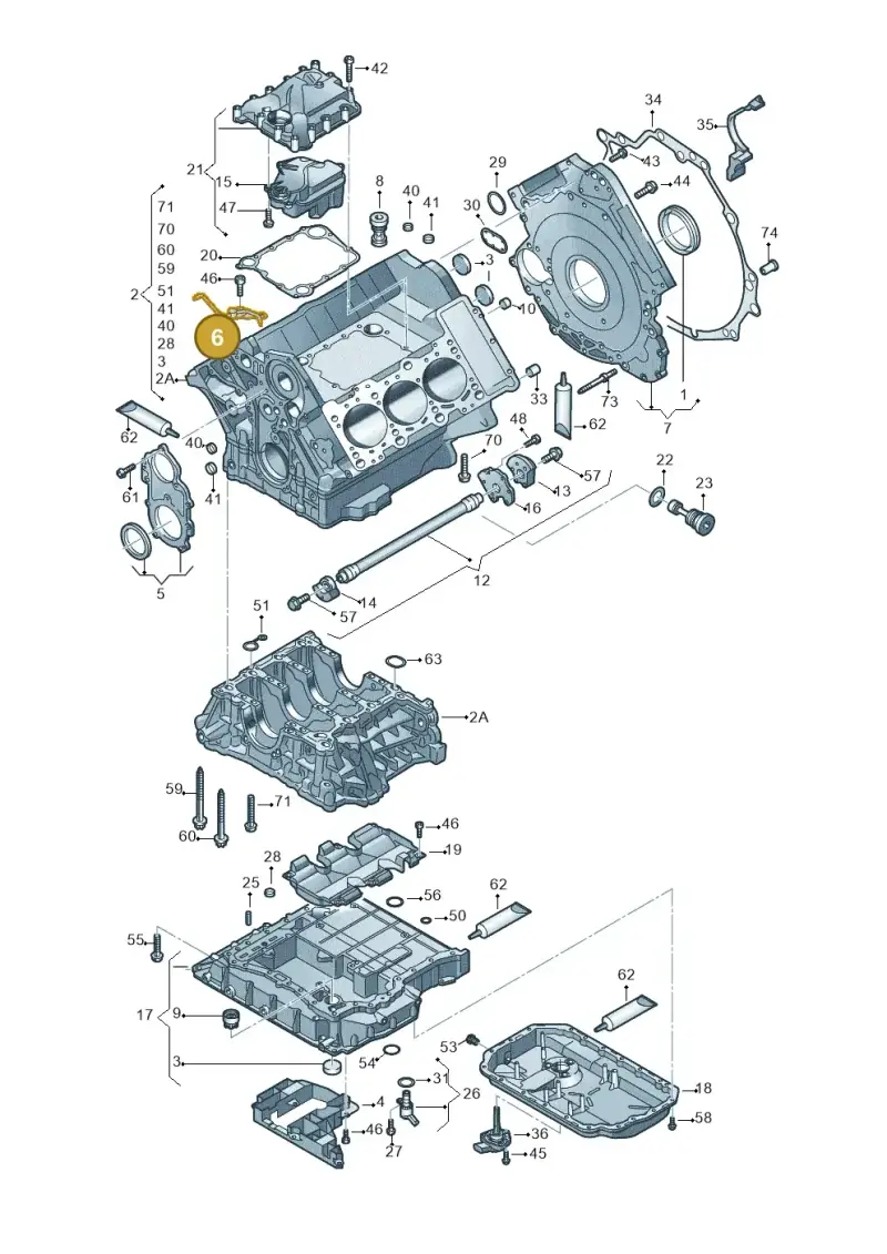 06E103158B — Audi A4/S4 Cabrio./qu. 07> (2006-) diagram 448103250, position 6