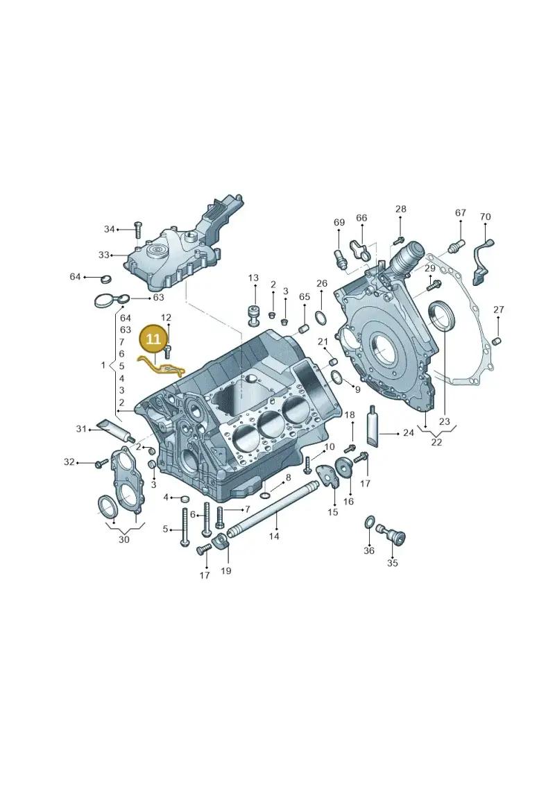 06E103158M — Audi A6 1.8 (2015-2019) diagram 887103100, position 11