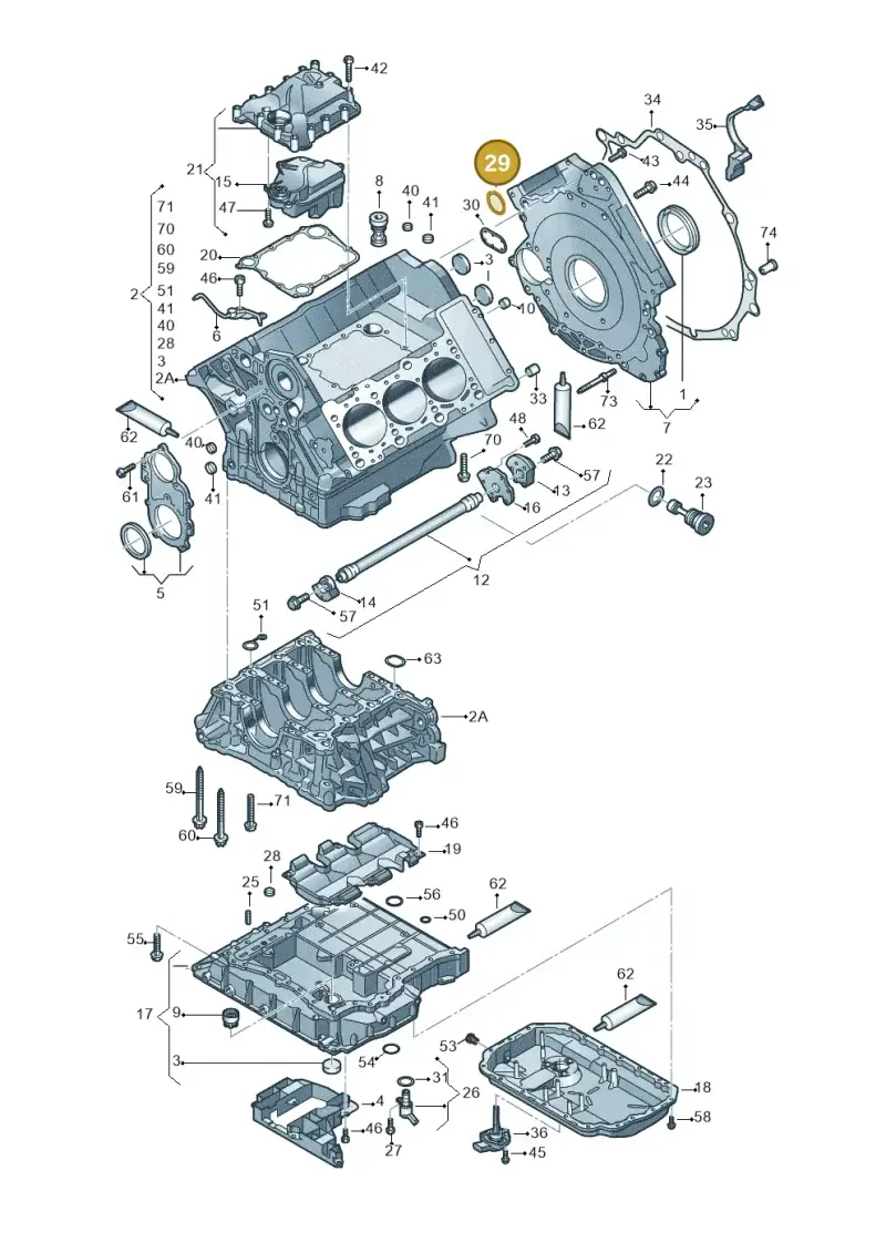 06E103181K — Audi A8/S8/qu. lang    08> (2007-) diagram 448103250, position 29