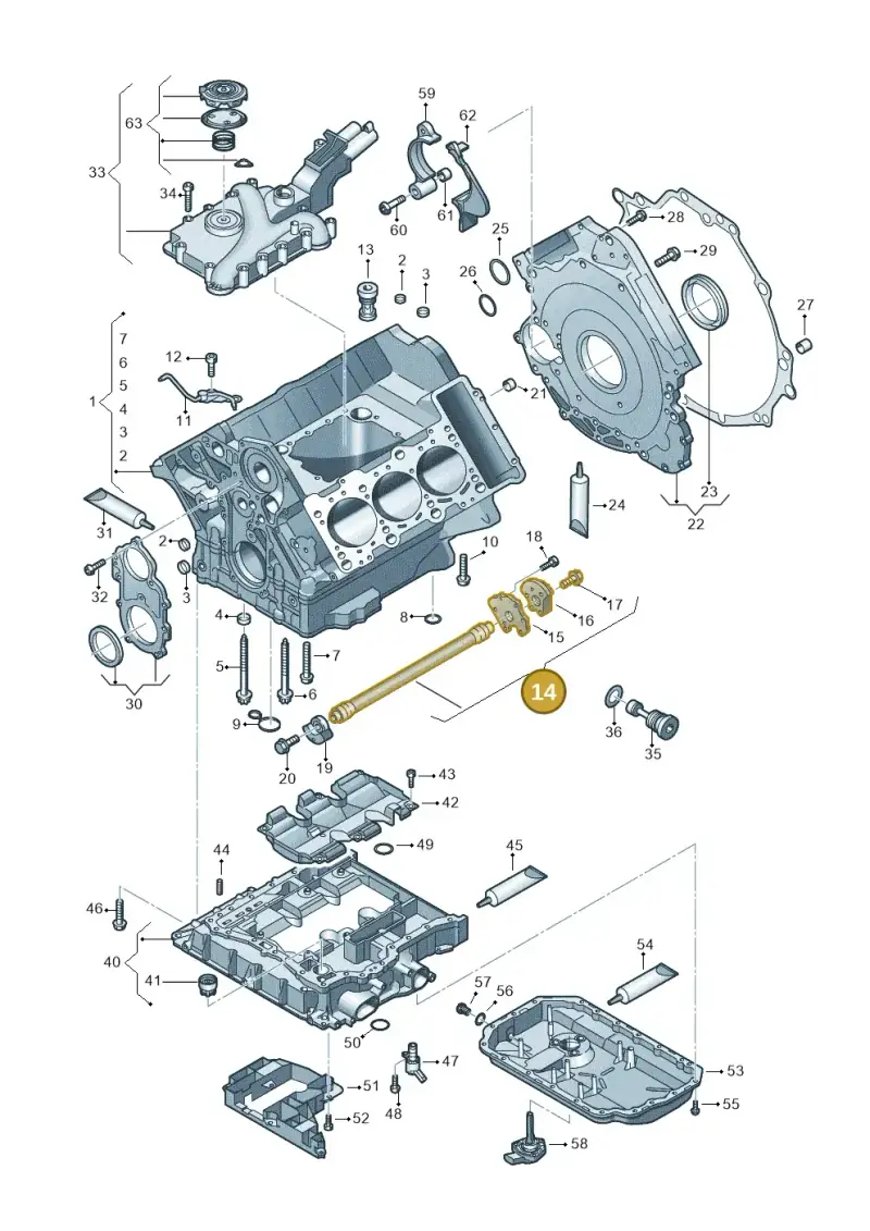 06E103273AC — Audi Q5 qu. 2.0 TDI (2012-2017) diagram 675103330, position 14