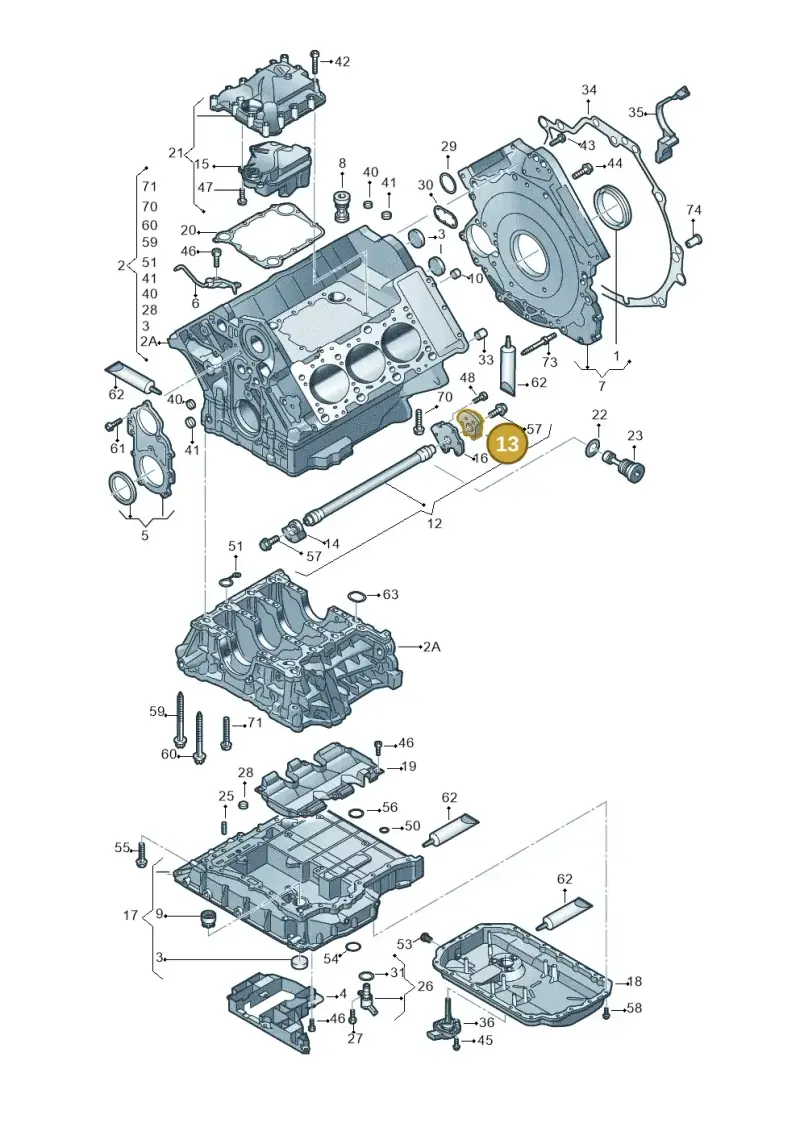 06E103331L — Audi A4/S4 Cabrio./qu. 07> (2006-) diagram 448103250, position 13