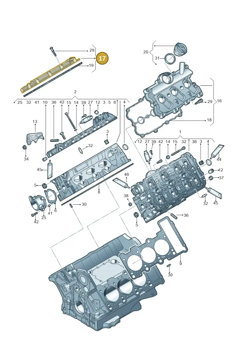 06E103472N — Audi A7 Sportback (2014-2018) diagram 448103510, position 17