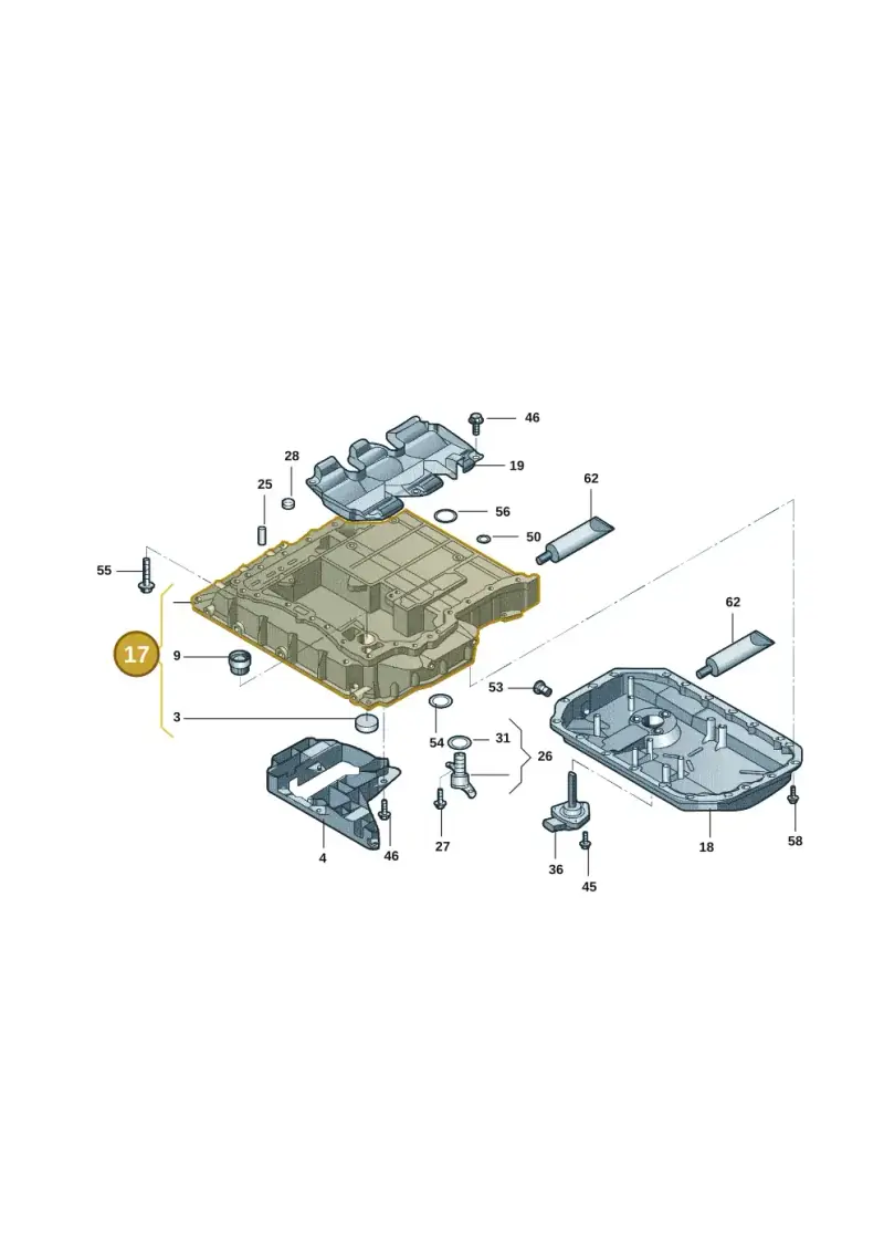 06E103601K — Audi A4L 2.0 (2008-2012) diagram 669103006, position 17