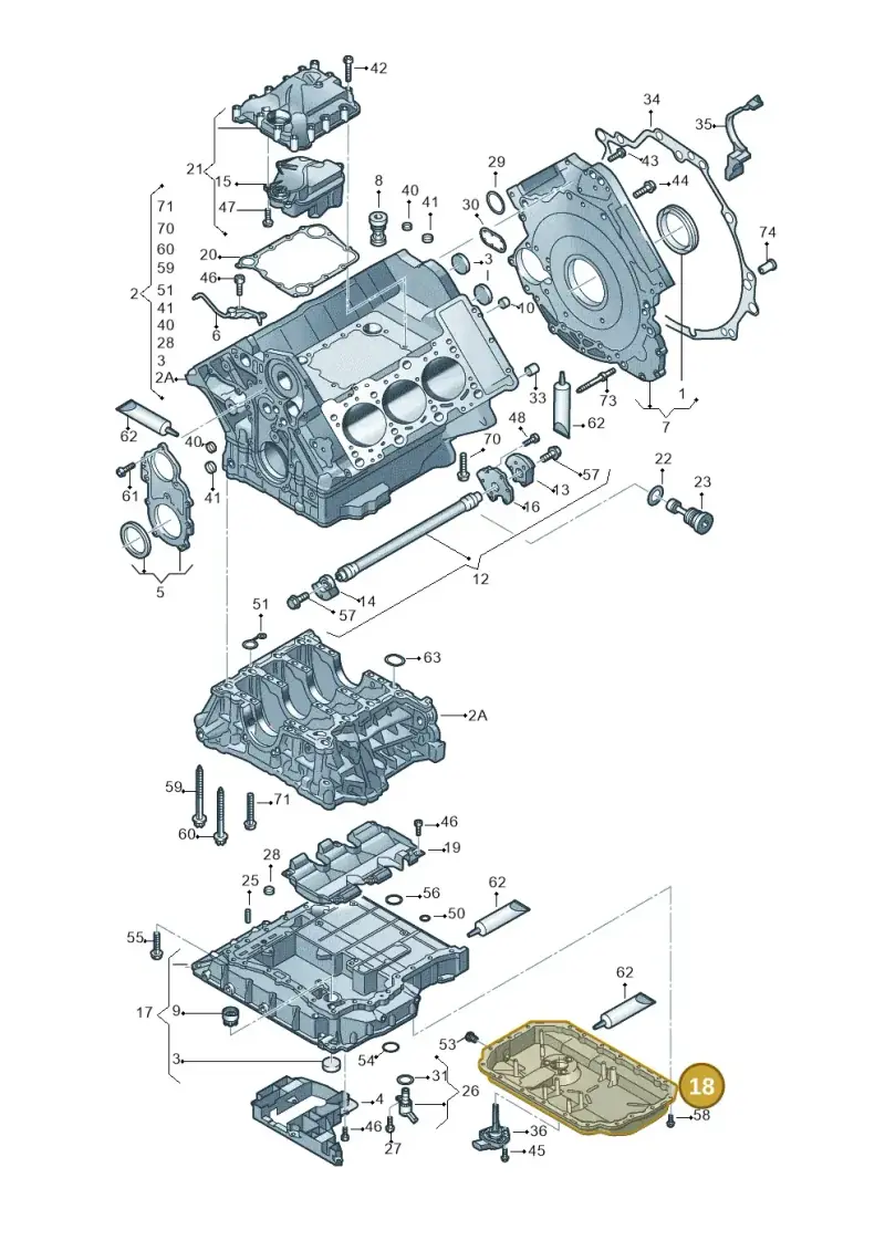 06E103604F — Audi A4/S4 Cabrio./qu. 07> (2006-) diagram 448103250, position 18