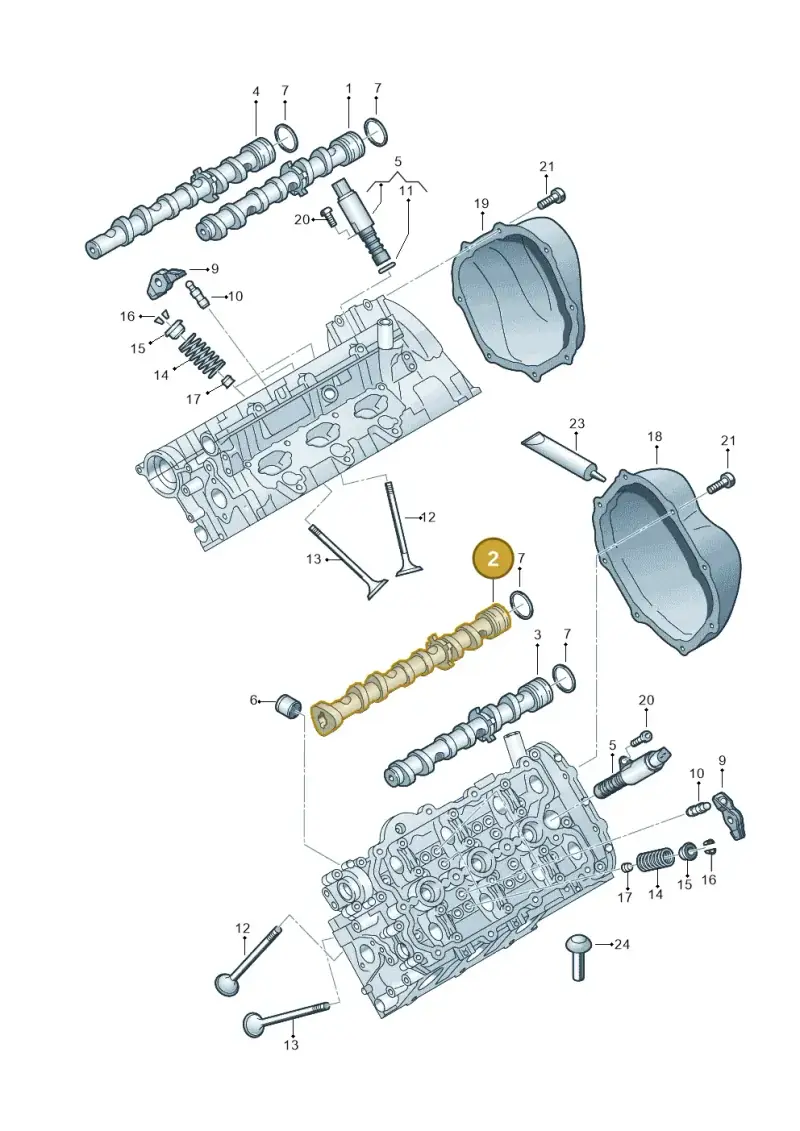 06E109022J — Audi A6 2.7 TDI (2008-2011) diagram 648109100, position 2