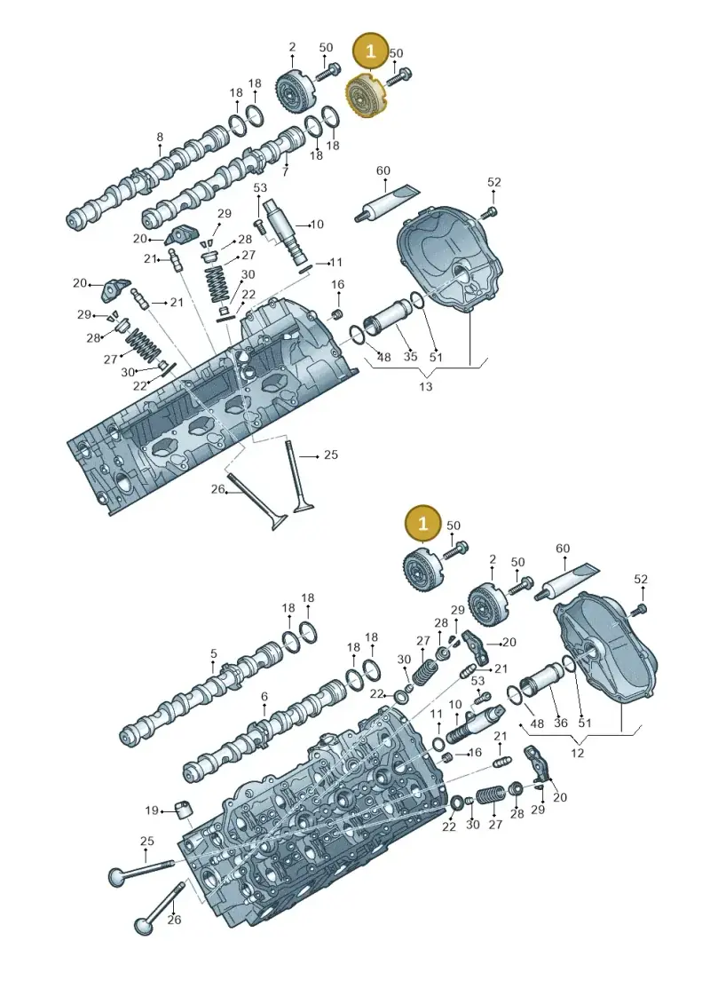 06E109084N — Audi A7 Sportback (2010-2015) diagram 473109100, position 1