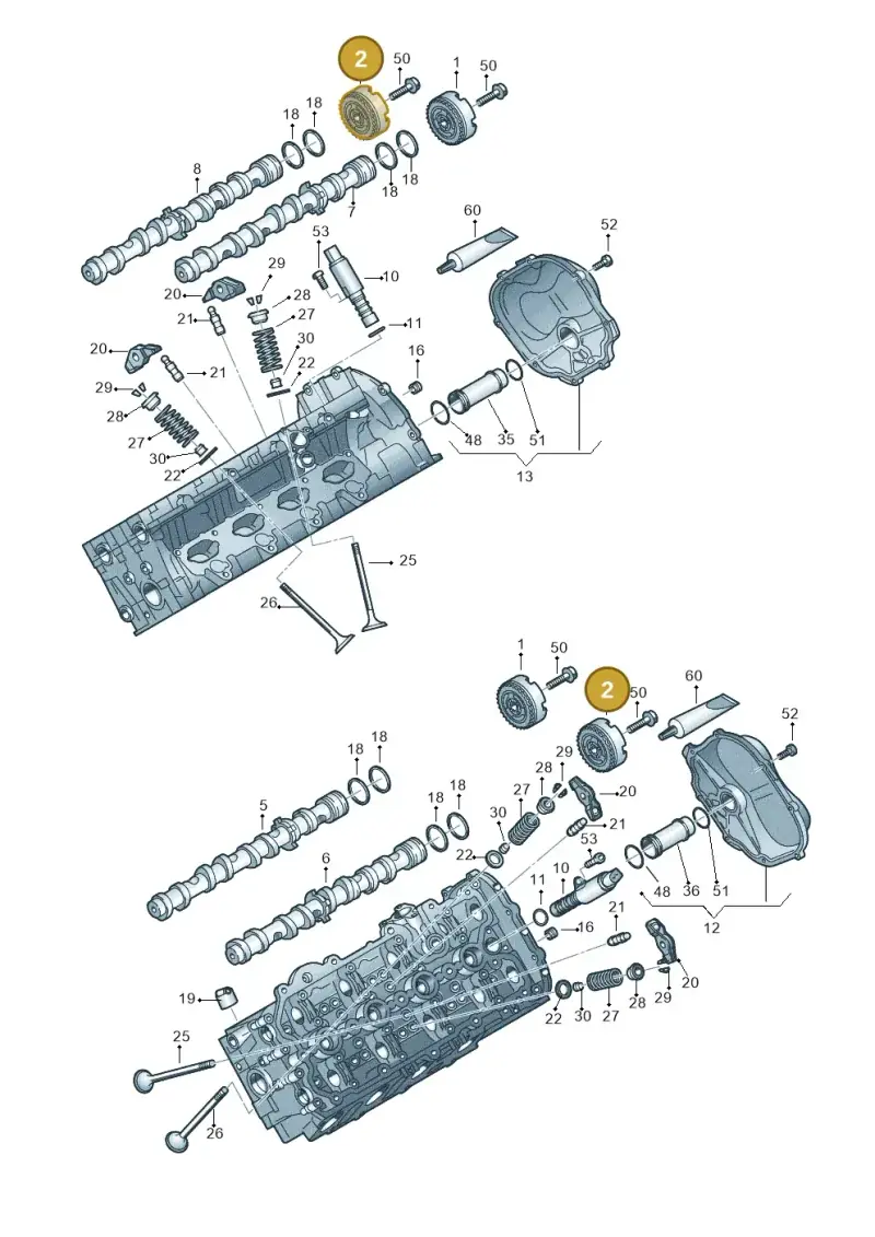 06E109084P — Audi RS4 Av. qu. 4.2 (2012-2015) diagram 473109100, position 2
