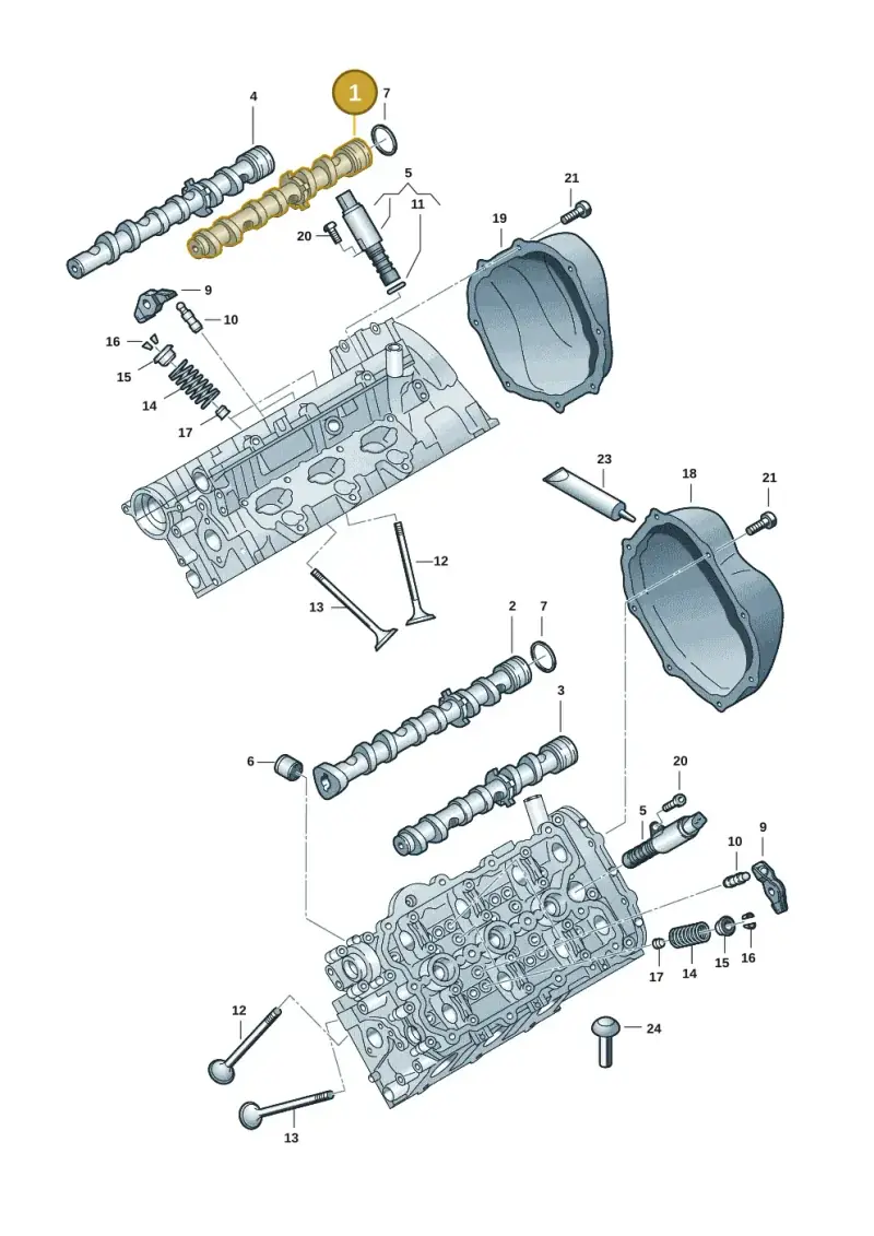 06E109101BG — Audi Q7 qu. 3.0 TDI (2009-2015) diagram 648109101, position 1