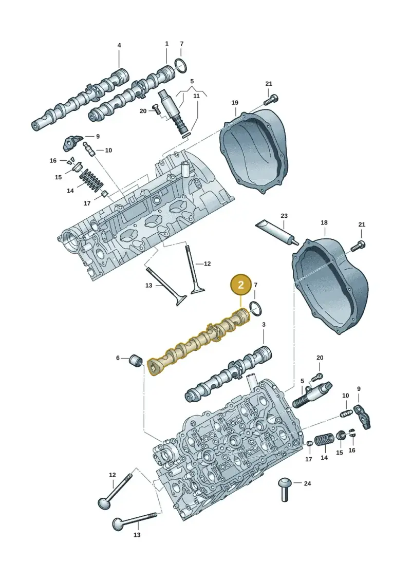 06E109101BH — Audi Q7 qu. 3.0 TDI (2009-2015) diagram 648109101, position 2