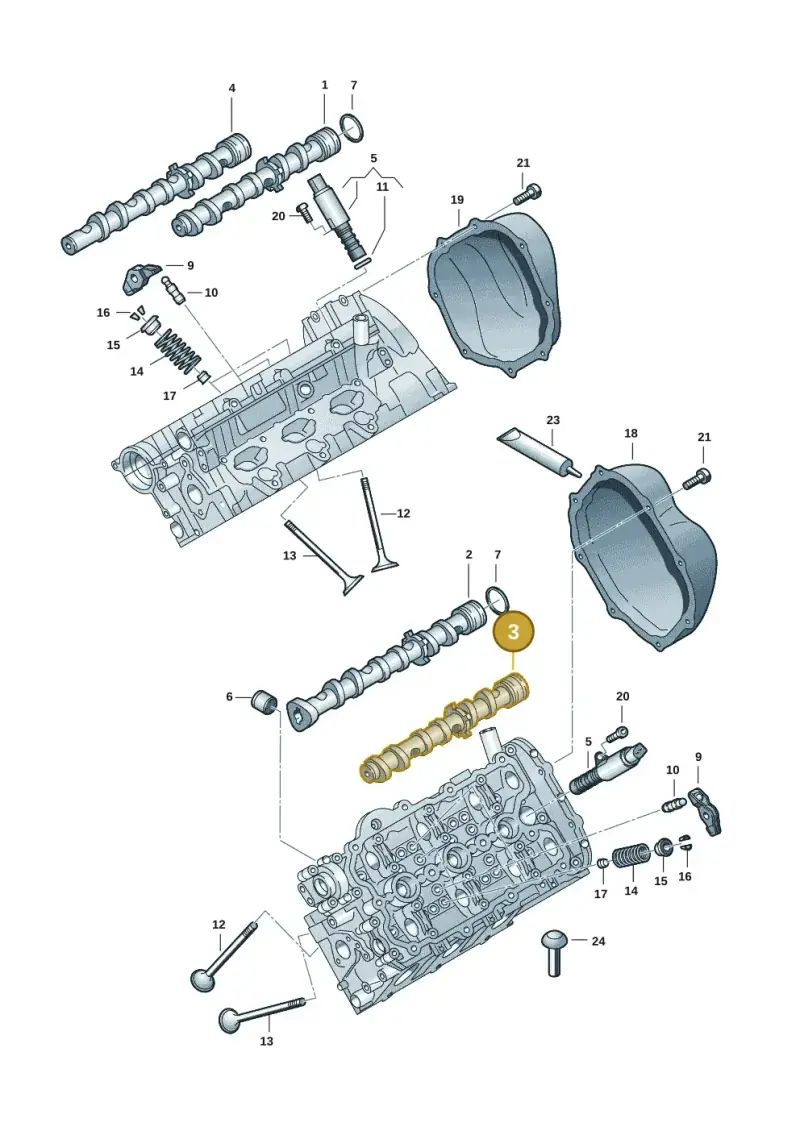 06E109102BG — Audi Q7 qu. 3.0 TDI (2009-2015) diagram 648109101, position 3
