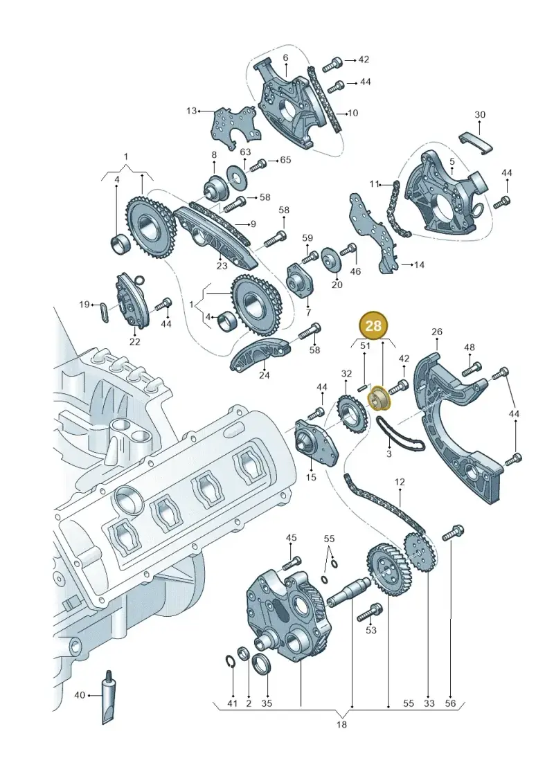 06E109220A — Audi R8 Spyder (2015-2024) diagram 872109300, position 28