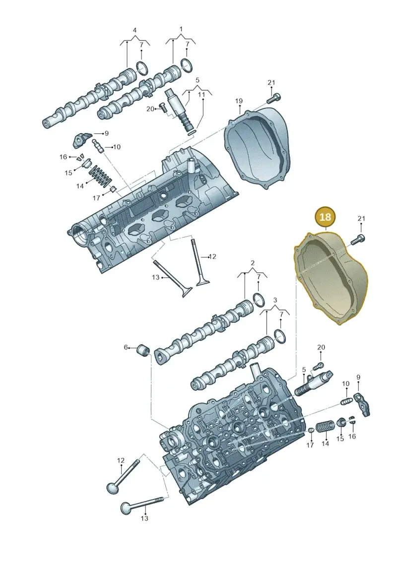 06E109285F — Audi A6L           "CN"05> (2005-) diagram 448109300, position 18