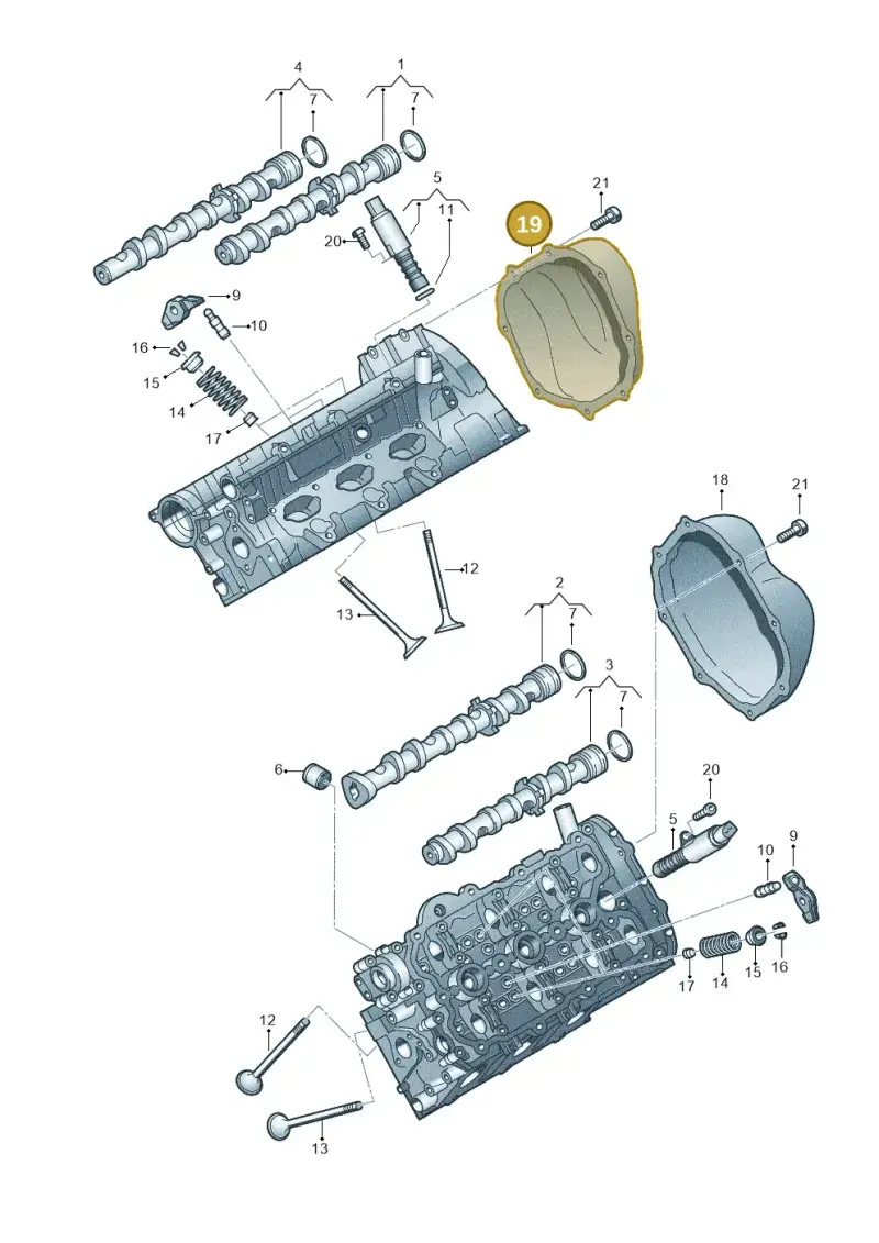 06E109286F — Audi A6L           "CN"05> (2005-) diagram 448109300, position 19