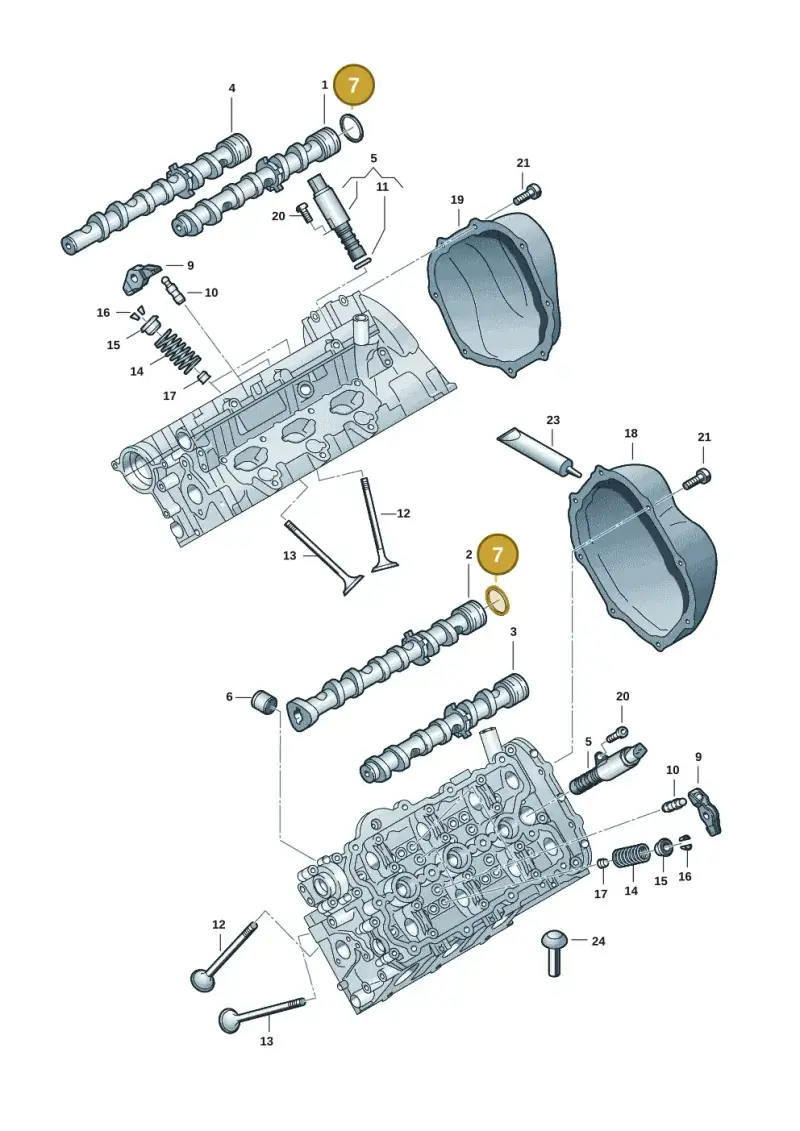 06E109345B — Audi Q7 qu. 3.0 TDI (2009-2015) diagram 648109101, position 7