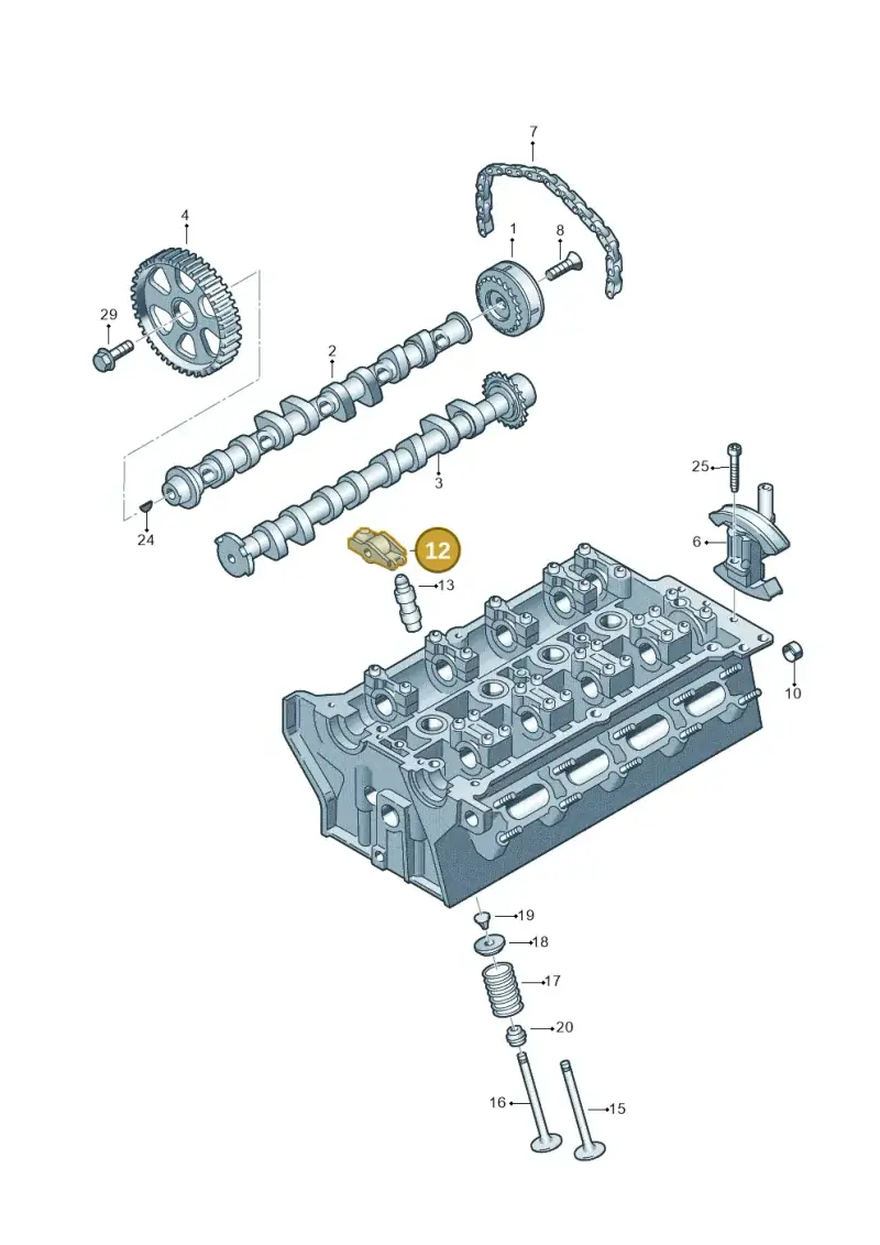 06E109417S — Audi A1 Sportback (2010-2015) diagram 249109320, position 12