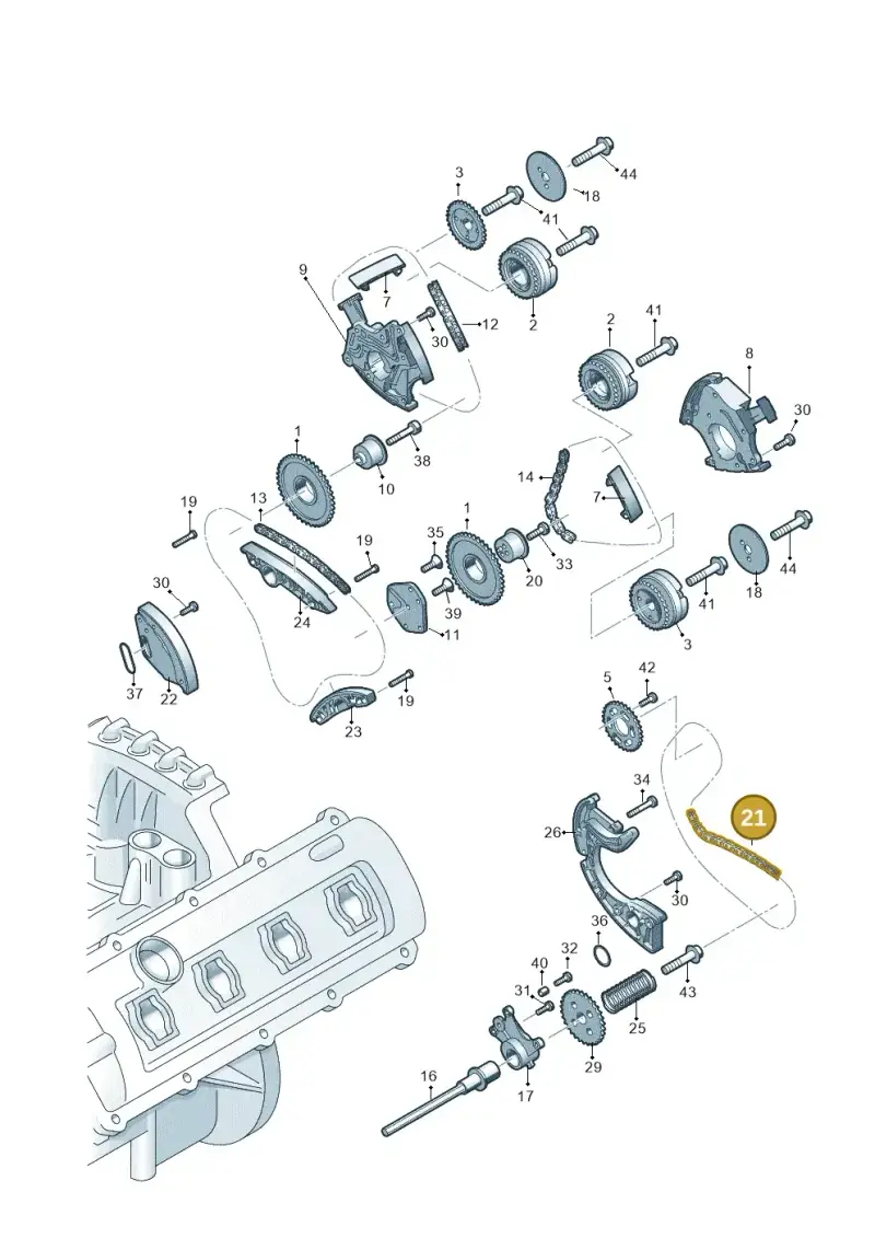 06E109465 — Audi A6 Av. qu. 3.0 (2012-2018) diagram 751109350, position 21