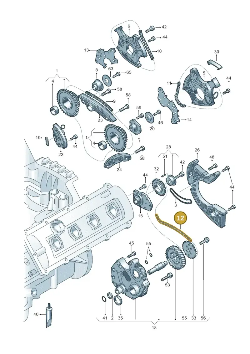 06E109465BL — Audi R8 Spyder (2015-2024) diagram 872109300, position 12