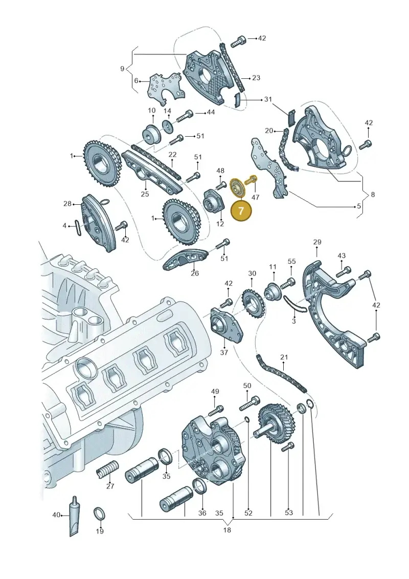 06E109493 — Audi RS6 Avant (2013-2018) diagram 771109350, position 7