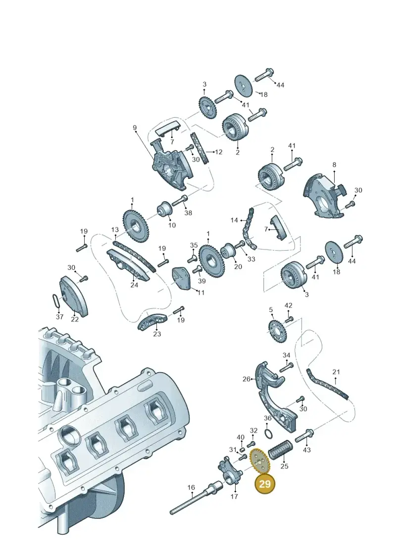 06E109570B — Audi Q5 qu. 2.0 TDI (2012-2017) diagram 724109350, position 29