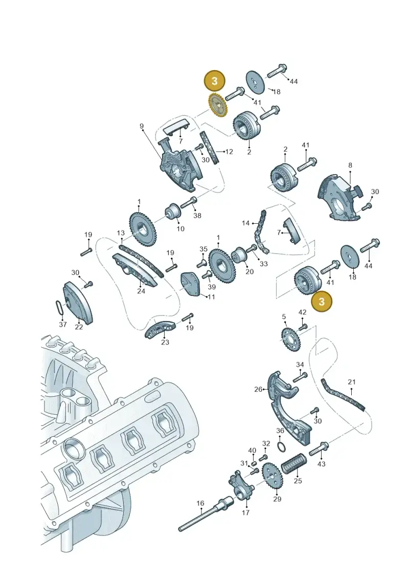 06E109571D — Audi A6 Av. qu. 3.0 (2012-2018) diagram 751109350, position 3