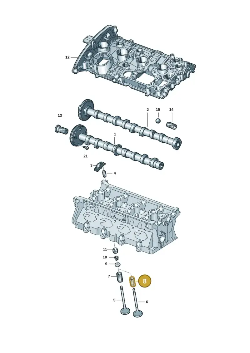 06E109623AK — Audi A5 Limo 2.0 (2024-) diagram 849109091, position 8