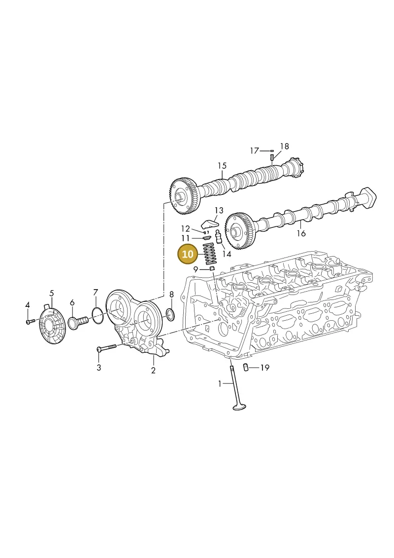 06E109623AM — Audi Q6 (2022-) diagram 596109019, position 10