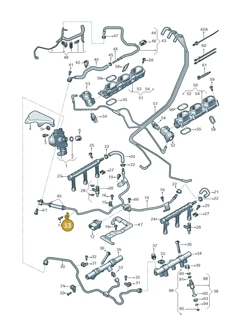 06E127233C — Audi Q7 qu. 3.0 TDI (2015-2019) diagram 771133240, position 13