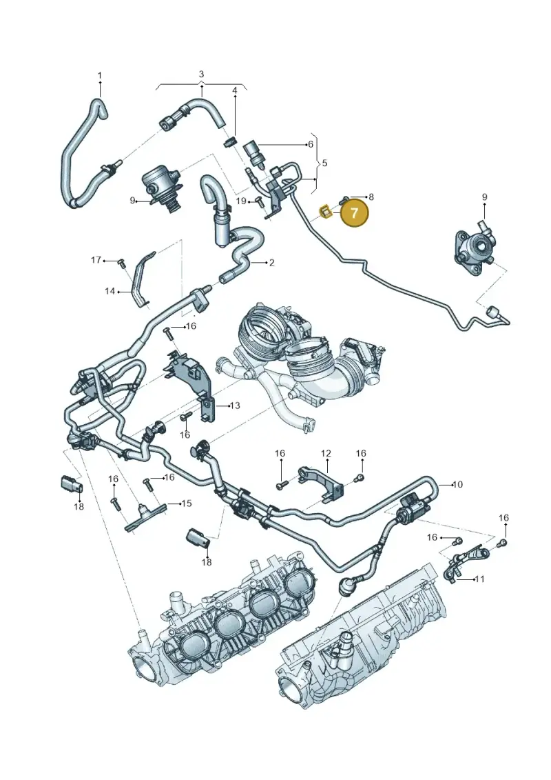 06E127233C — Audi RS Q8 Quattro (2019-) diagram 819133650, position 7