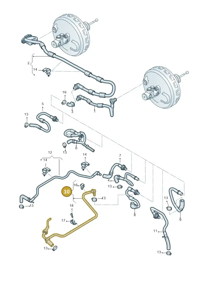 06E133773AR — Audi A6 2.7 TDI (2008-2011) diagram 648611700, position 10
