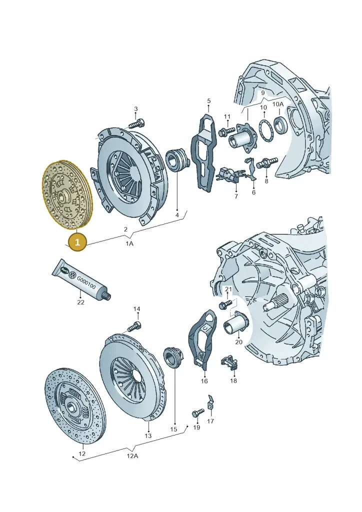 06E141031D — Audi A6 2.7 TDI (2008-2011) diagram 118141100, position 1