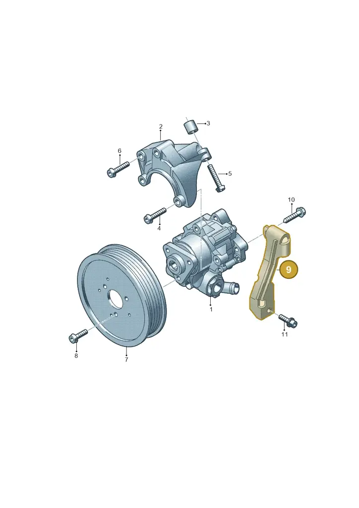06E145145B — Audi A6 2.7 TDI (2008-2011) diagram 448145850, position 9