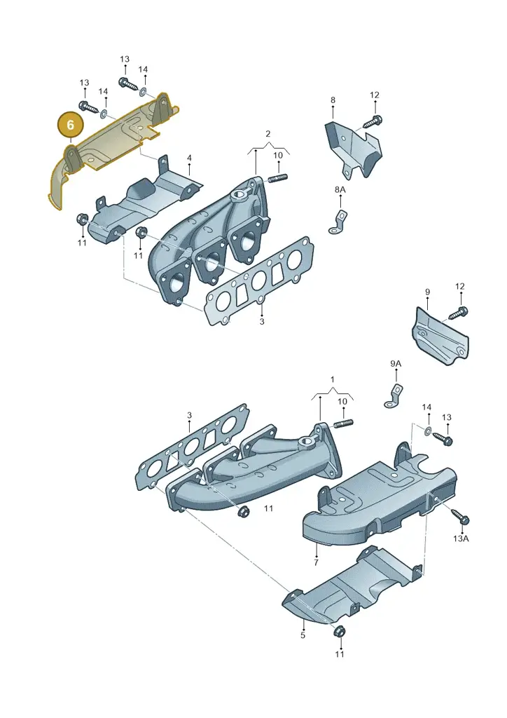 06E253036AD — Audi Q7 qu. 3.0 TDI (2015-2019) diagram 448253100, position 6