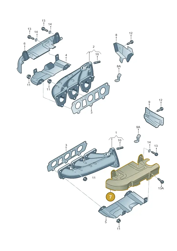 06E253037AD — Audi Q7 qu. 3.0 TDI (2015-2019) diagram 448253100, position 7