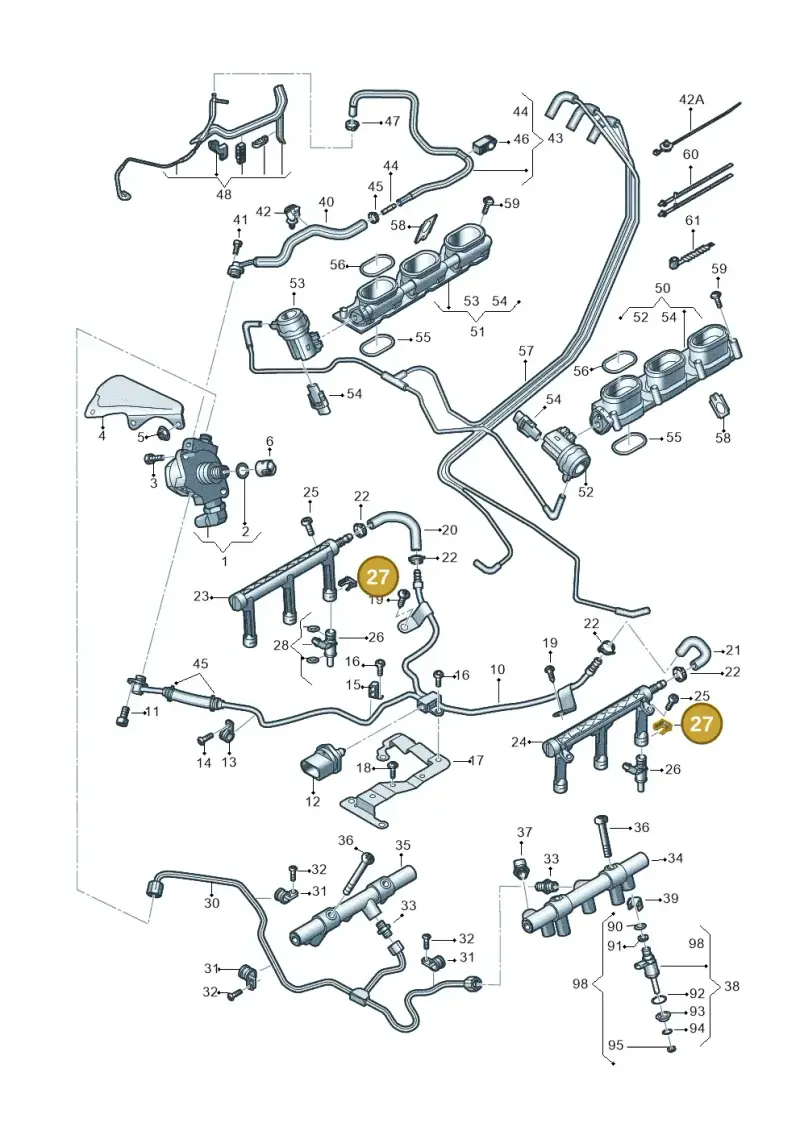 06E906037B — Audi Q7 qu. 3.0 TDI (2015-2019) diagram 771133240, position 27