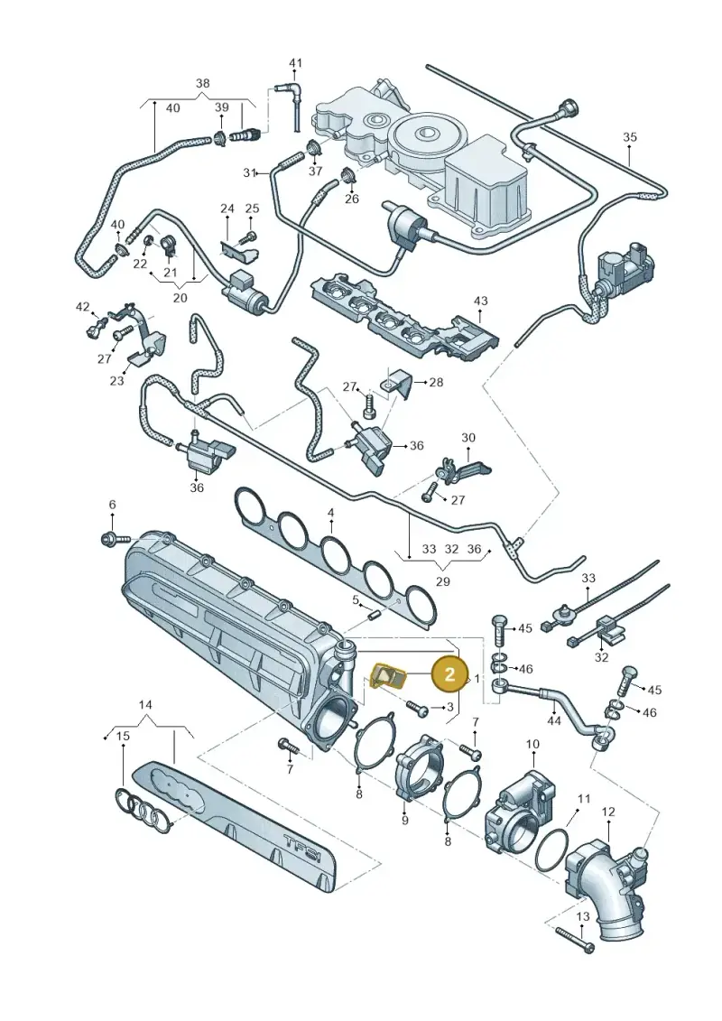 06E906051AG — Audi RS3 Limousine (2017-2020) diagram 898133320, position 2
