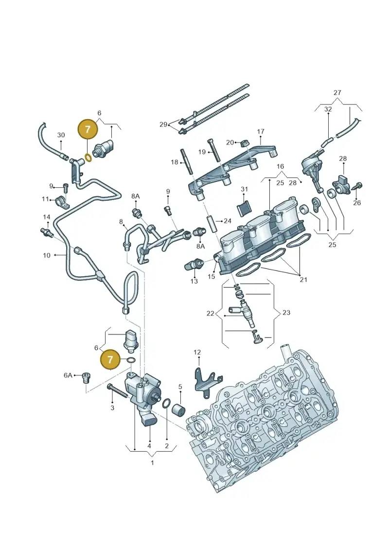 06E906149B — Audi A8/S8/qu. lang    08> (2007-) diagram 448133740, position 7