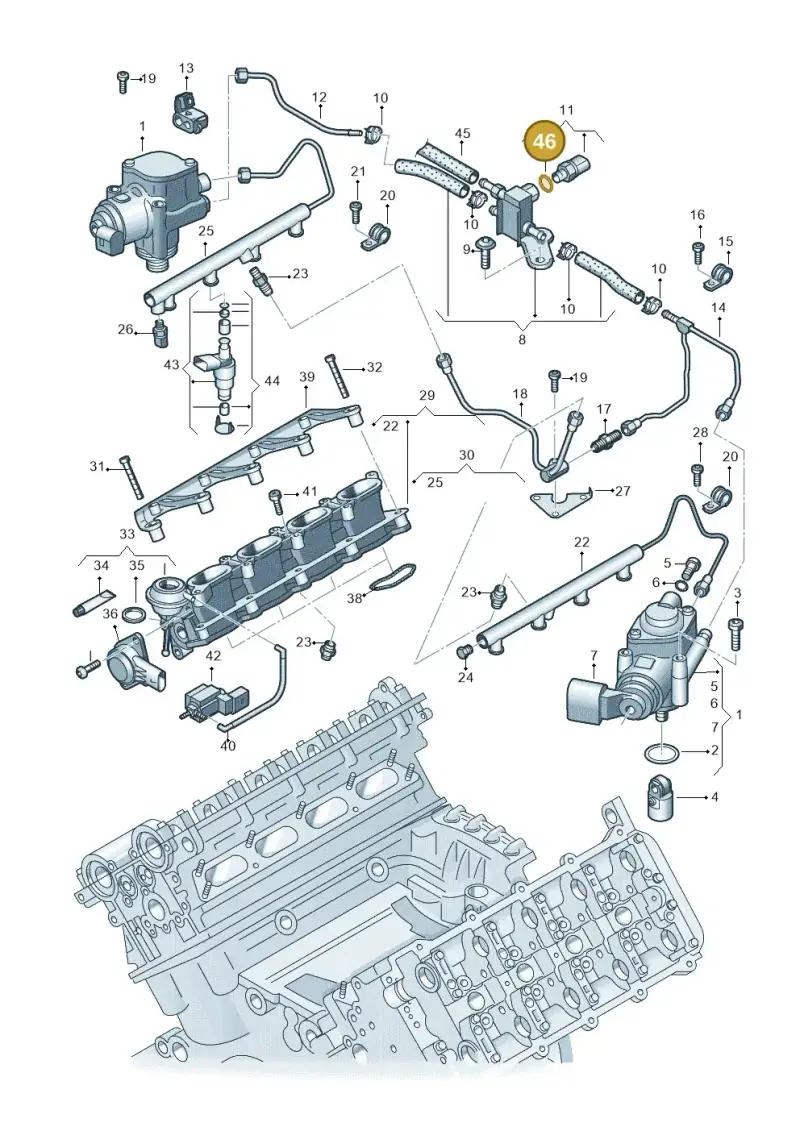 06E906149B — Audi Q7                07> (2006-) diagram 620133850, position 46