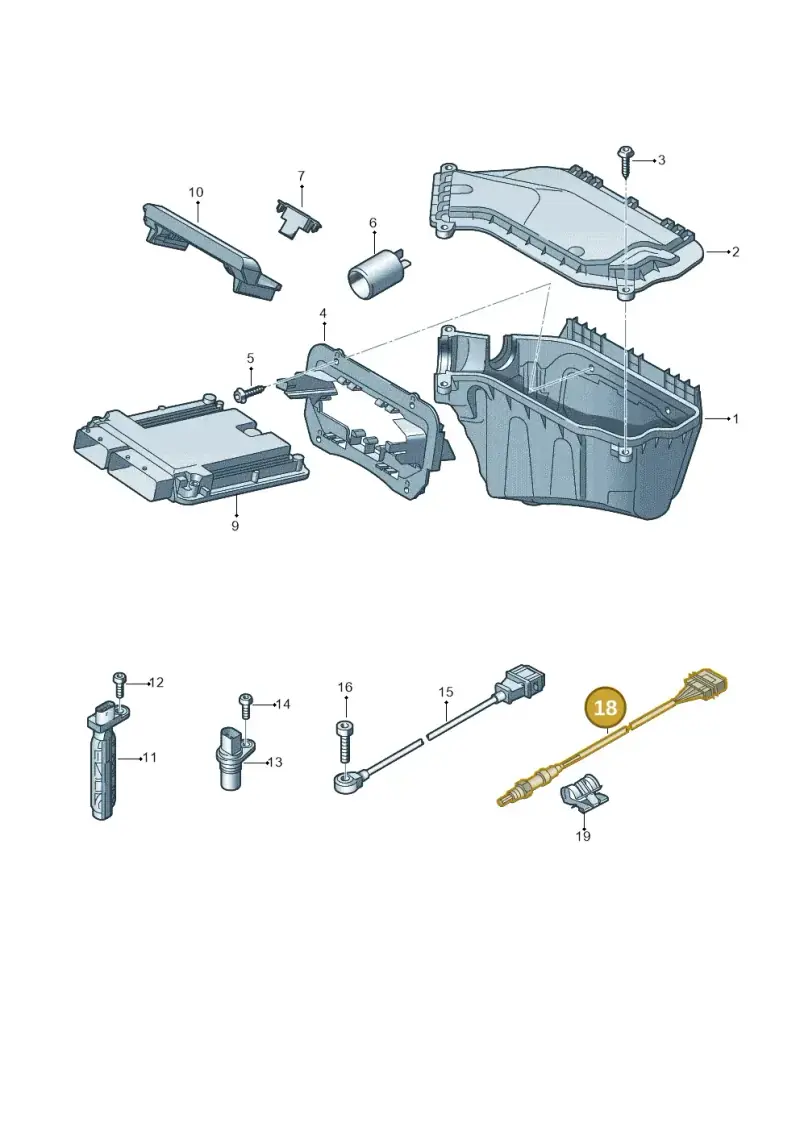06E906265Q — Audi A5 Sportback (2011-2017) diagram 725906000, position 18