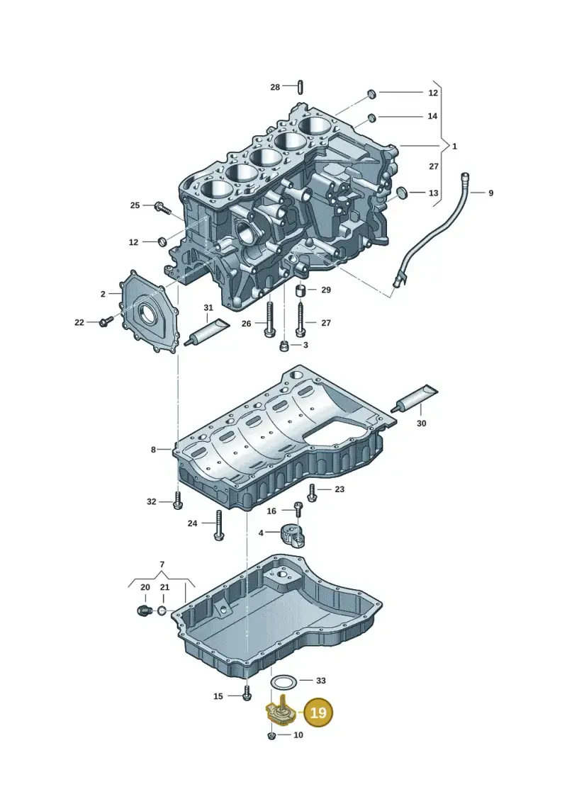 06E907660C — Audi RSQ3 Sportback (2019-2024) diagram 898103101, position 19
