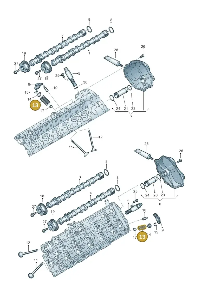 06F109623 — Audi RS6 Avant qu.5.0 (2007-2010) diagram 448109520, position 13