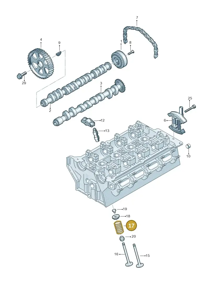 06F109623 — Audi A6L           "CN"05> (2005-) diagram 454109150, position 17