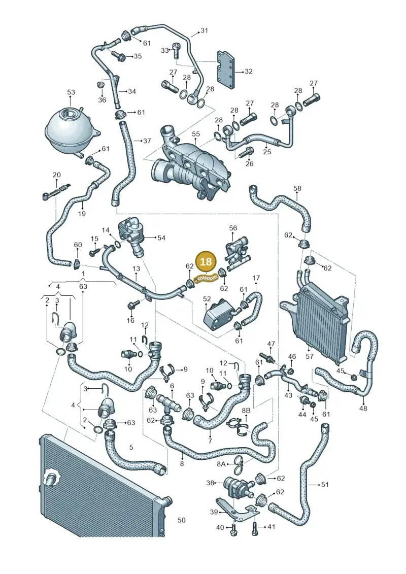 06F121056C — Audi TTS Coupe 2.0 (2010-2014) diagram 609121510, position 18