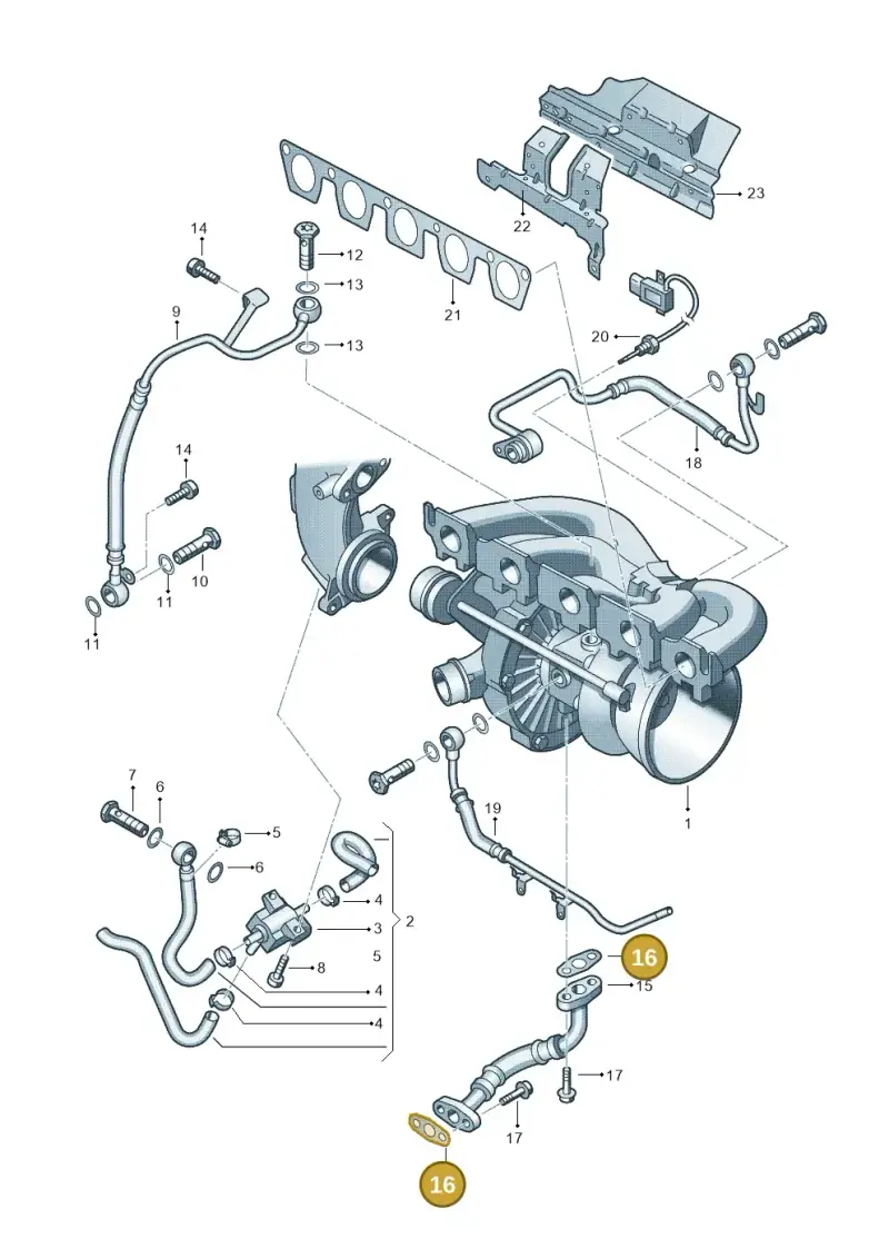 06F145757L — Audi RS3 Sportback (2015-2016) diagram 676145600, position 16